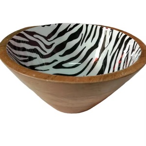 Handcrafted Wood & <b>Resin</b> <b>Epoxy</b> Salad Bowl Unique Decorative Serving Piece for Homes Restaurants and Parties - Product Image 3
