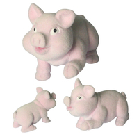 Niedliches Kawaii Rosa Stehendes Schweinchen Plüschtier Weiches Cartoon-Stofftier Kundenspezifisches Design Geburtstagsgeschenk für Kinder WJ0201