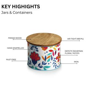 โถใส่อาหารโลหะมีฝาปิดที่ทันสมัยของตกแต่งบ้านสำหรับเก็บอาหารแห้งสไตล์กล่องบรรจุเครื่องปรุงรส - Product Image 4