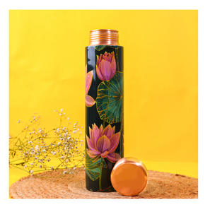 Botella de agua de cobre 100% disponible en diferentes artesanías de diseño antiguo con botella de agua de cobre de alta calidad - Product Image 4