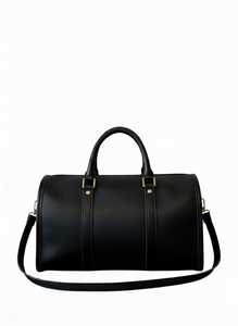 Sac de voyage de luxe en cuir véritable noir pour femmes et hommes - Sac de week-end, bagages de voyage, sac de sport, résistant à l'eau, grande capacité - Product Image 3