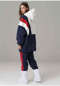 Survêtements d'hiver pour hommes, écologiques, à capuche, imprimés unis, avec tissu extensible dans les quatre sens et respirant - Product Image 6