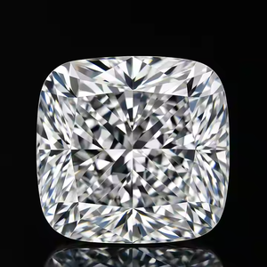 การออกแบบแหวนและจี้รูปทรงเบาะสีสำหรับงานครบรอบทำจากหิน CVD ประดับเพชรได้รับการรับรอง VS2และให้ความชัดเจนเป็นพิเศษ - Product Image 2