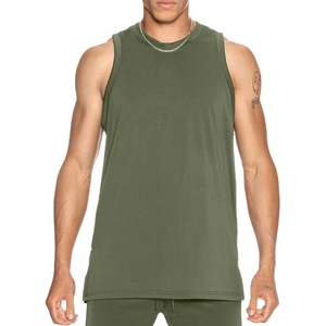 Summer 2026 Vintage Plain <b>Men's</b> Gym Tank Top Wholesale Customized Sleeveless Loose Fit Plus Size Unisex Custom Logo <b>Singlet</b> - Product Image 1