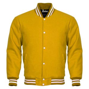 High Quality Autumn Winter Casual Versity <b>Jacket</b> <b>Men</b> Embroidered Logo Student Wear Long <b>Thin</b> Stand Collar - Product Image 3