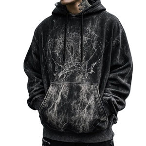 Custom Acid Wash Winter Hoodie Premium <b>Warm</b> <b>Fleece</b> Soft Fabric Comfortable Stylish Casual Streetwear Trendy Pullover Hoodie - Product Image 6