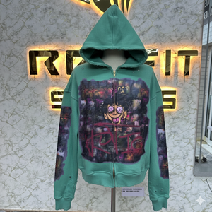 Prefecto corte diseño personalizado más demandado cremallera Sudadera con capucha Digital impreso 100% algodón invierno hecho en fábrica precio barato hombres - Product Image 6