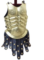 Armure romaine romaine, Costume Spartan, veste musclée en laiton, finition Antique, veste médiéval