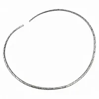 Collier ras du cou en chaîne à maillons en fil d'argent, Argent sterling 925, Hypoallergénique, Durable, Tendance, Pour femme, Quotidien, Hinduisme
