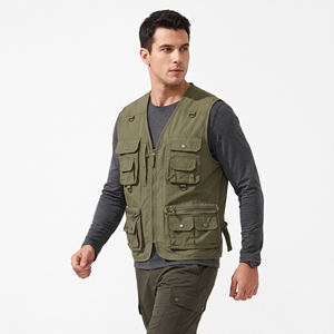 Chaleco Utilitario de Verano para Hombre, Multibolsillos, Ligero, Informal, para Exteriores, OEM, ODM, Venta al por Mayor, Logotipo Personalizado de Fábrica - Product Image 2