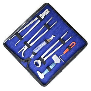 Kit d'outils de maréchal-ferrant les mieux notés Clench Cutter lames alignées à double extrémité pince en acier 13 "mâchoire incurvée pneu de sabot vétérinaire - Product Image 1