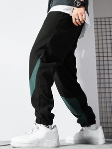 Pantalons de survêtement et pantalons décontractés pour hommes de haute qualité sur mesure Patchwork Style délavé prix de gros pas cher - Product Image 5