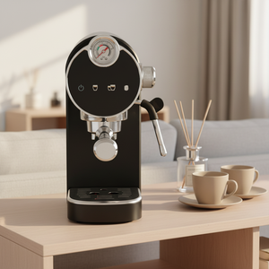 Elegante <span class=keywords><strong>Cafetera</strong></span> Espresso Italiana Semiautomática con Panel Digital, Presión de 15/20 Bares y Control Táctil Fácil - Product Image 2