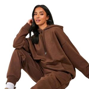 Top qualité grande taille femmes survêtement léger 400 Gsm respirant personnaliser Logo broderie solide survêtements dames disponibles - Product Image 4