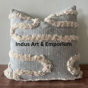 Funda de algodón hecha a mano para almohada, hecha a mano, estilo bohemio - Product Image 5