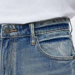 กางเกงยีนส์ขาสั้นคุณภาพสูง สีน้ำเงินกลาง สำหรับผู้ชาย สไตล์ลำลอง เหมาะสำหรับผู้ซื้อขายส่งจำนวนมาก พร้อมบริการ OEM กำลังเป็นที่นิยมในปี 2026 - Product Image 2