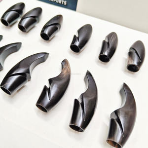 Buffalo Horn Bow Nocks for Wooden Longbows Handmade Durable Archery String Holders Traditional Hunting Bow Accessories - Product Image 6