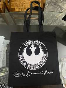 Bolsa de lona de algodón 100% de alta calidad, logotipo personalizado y cierre de hombro reutilizable, bolsa de tela de compras personalizada - Product Image 4