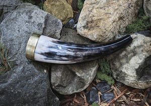 CORNE À BOIRE BUFFALO POLI AVEC SUPPORT EN CORNE AVEC LA MEILLEURE QUALITÉ DE L'INDE - Product Image 4