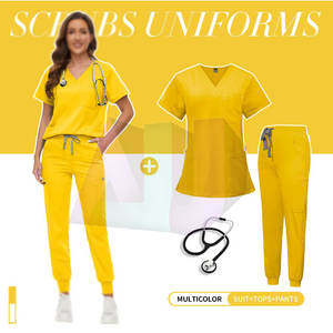Conjuntos de Uniformes Médicos de Alta Calidad para Mujer, Material de Algodón Duradero, Ligero, Ecológico, Ajuste Cómodo, Personalizable OEM - Product Image 6