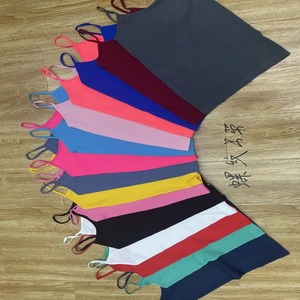 Vêtements d'été Femmes Débardeur Respirant Tricoté Casual Sans Manches Cravate Épaule Design Couleurs Personnalisées Disponibles - Product Image 4