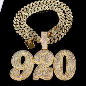 Colgante de plata de ley 925 con 75 diamantes de moissanita VVS, estilo hip hop, con números, para hombre y mujer, joyería de lujo personalizada. - Product Image 4