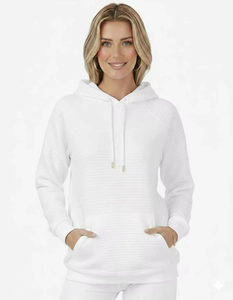 Sweat-shirt oversize pour femme en velours, coupe décontractée longue, chaud, automne-hiver, mode streetwear - Product Image 1