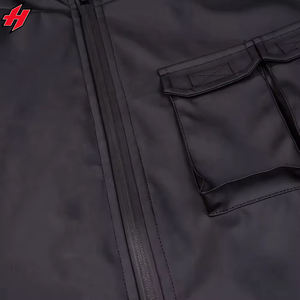 Killwinner Tech Wear Men's Leather Waterproof Outdoor Sports Bomber <b>Jackets</b> Spring Autumn Trend With Black Couple Tops - Product Image 5