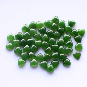 Meilleure qualité hautement poli 100% naturel forme de coeur néphrite jade pierre précieuse lisse pour la fabrication de bijoux disponibles à des prix bon marché - Product Image 4