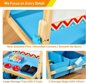 OEM ODM chevalet de <span class=keywords><strong>tableau</strong></span> blanc double face sur pied 2en1 <span class=keywords><strong>tableau</strong></span> noir pour enfants tableaux noirs pour enfants - Product Image 5