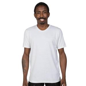 T-shirts en coton épais de haute qualité chiné noir surdimensionné personnalisés propres t-shirts en vrac 50% polyester 25% coton 25% rayonne t-shirts - Product Image 2