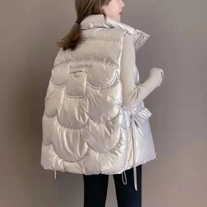 Chaqueta de moda de Otoño/Invierno para mujer, nuevo estilo, chaleco de algodón, piel de oveja brillante, técnicas impresas, prendas de vestir exteriores de moda - Product Image 6