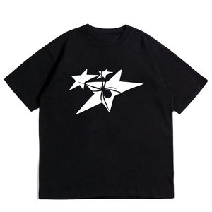 Camiseta extragrande de mezcla de algodón y poliéster para hombre con pegatina frontal Elevate Everyday Style - Product Image 1