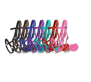 ใหม่ออกแบบอย่างชาญฉลาดตัวอย่างฟรีขายส่งม้าไนล่อนบังเหียนส่องแสงม้าบังเหียนสีดำและสีขาวขี่ม้าผลิตภัณฑ์ผู้ผลิต - Product Image 1