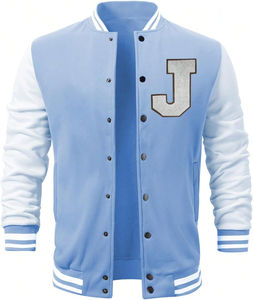 Veste de baseball universitaire à manches longues pour homme, col montant, qualité supérieure, tenue tendance, vestes universitaires pour homme - Product Image 1