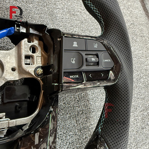 Volante Personalizado de Fibra de Carbono Forjado para Toyota Hilux Gr Corolla Camry Land Cruiser Fortuner Gt86 Lc300 Lc200 Prado 120 150 - Product Image 5