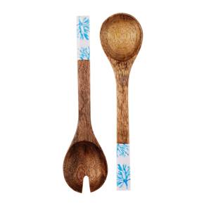 Juego de Servidores de Ensalada Modernos Recubiertos de Resina Ecológica, Aptos para Lavavajillas, Utensilios para Ensalada para el Hogar y la Cocina, Hechos en India - Product Image 6