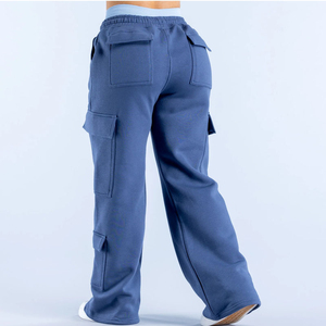 OEM High Quality Custom Cargo <b>Pants</b> Casual Joggers Athletic Wide Leg <b>Sweat</b> <b>Pants</b> Cotton Loose Straight <b>Women</b> Cargo Sweatpants - Product Image 2