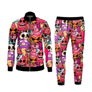 Venta al por mayor personalizado 100% poliéster cremallera chándal de alta calidad de 2 piezas Casual sólido maternidad 3D sublimación para los hombres - Product Image 6