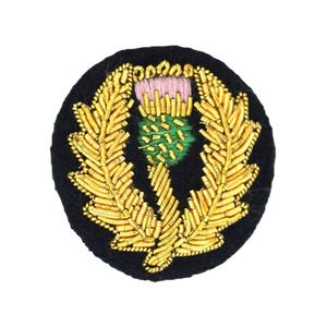 Wholesale 2026 Custom Made High Quality Hand Embroidered Metal Bullion Sew-On Badges New Design Stylish Uniforms - Product Image 1