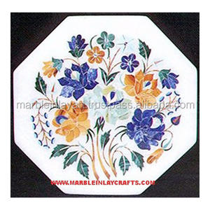 Marble Inlay <b>Flower</b> Design <b>Table</b> <b>Tops</b> - Product Image 1