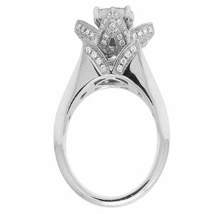 Anillo de Plata de Ley S925 con Baño de Rodio y Moissanita de Lujo para Bodas y Fiestas para Mujer - Product Image 5