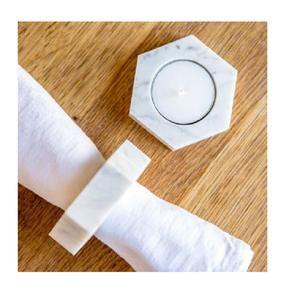 Porte-serviette en marbre pour mariage et restaurants et à la main pour un usage quotidien à bas prix pour un dessus de table porte-anneau en tissu - Product Image 1