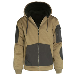 เสื้อฮู้ดซิปผู้ชายสำหรับฤดูหนาว สไตล์สตรีทแวร์ สวมใส่สบาย ทันสมัย กันน้ำ แห้งเร็ว ผ้าฟลีซ ผ้าฝ้าย ผ้าโพลีเอสเตอร์ ใส่ได้ทั้งชายและหญิง ปรับแต่งได้ - Product Image 5