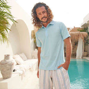 Camisa de Manga Corta Ultifresh Unisex, Tejida en Poliéster Certificado, Estilo Casual, Color Sólido, Lavada, con Botones, de Secado Rápido - Product Image 1