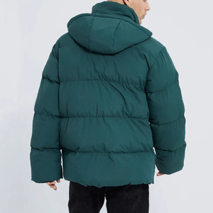 Vente en gros fabricant Logo personnalisé Veste matelassée en coton surdimensionnée légère et résistante à l'eau pour hommes - Product Image 5