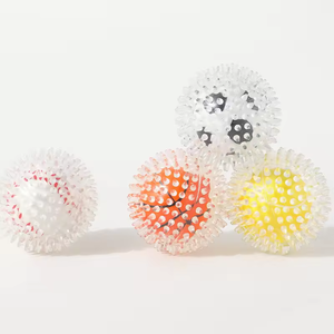 Gran oferta, bola masticable interactiva, juguete para perros, elástico, chirriante, limpieza de dientes puntiagudos, juguete de entrenamiento al aire libre hecho de silicona de goma duradera - Product Image 5