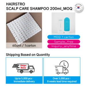 Champú Suave para el Cuero Cabelludo HAIRSTRO 200ml Hecho en Corea, Diseñado para la Caspa Ligera y el Cuidado de la Picazón - Product Image 6