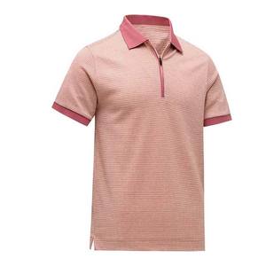 Camiseta Polo de Hombre de Lino Piqué 100%, 200 g/m², con Cuello de Cremallera y Rayas de Moda, Transpirable y de Alta Calidad, Entrega Rápida - Product Image 3