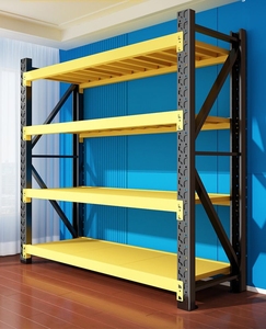 Rak Logam Harga Terjangkau, Rak dan Penyangga Logam yang Dapat Disesuaikan, Rak Logam Tugas Sedang untuk Penyimpanan Gudang - Product Image 1